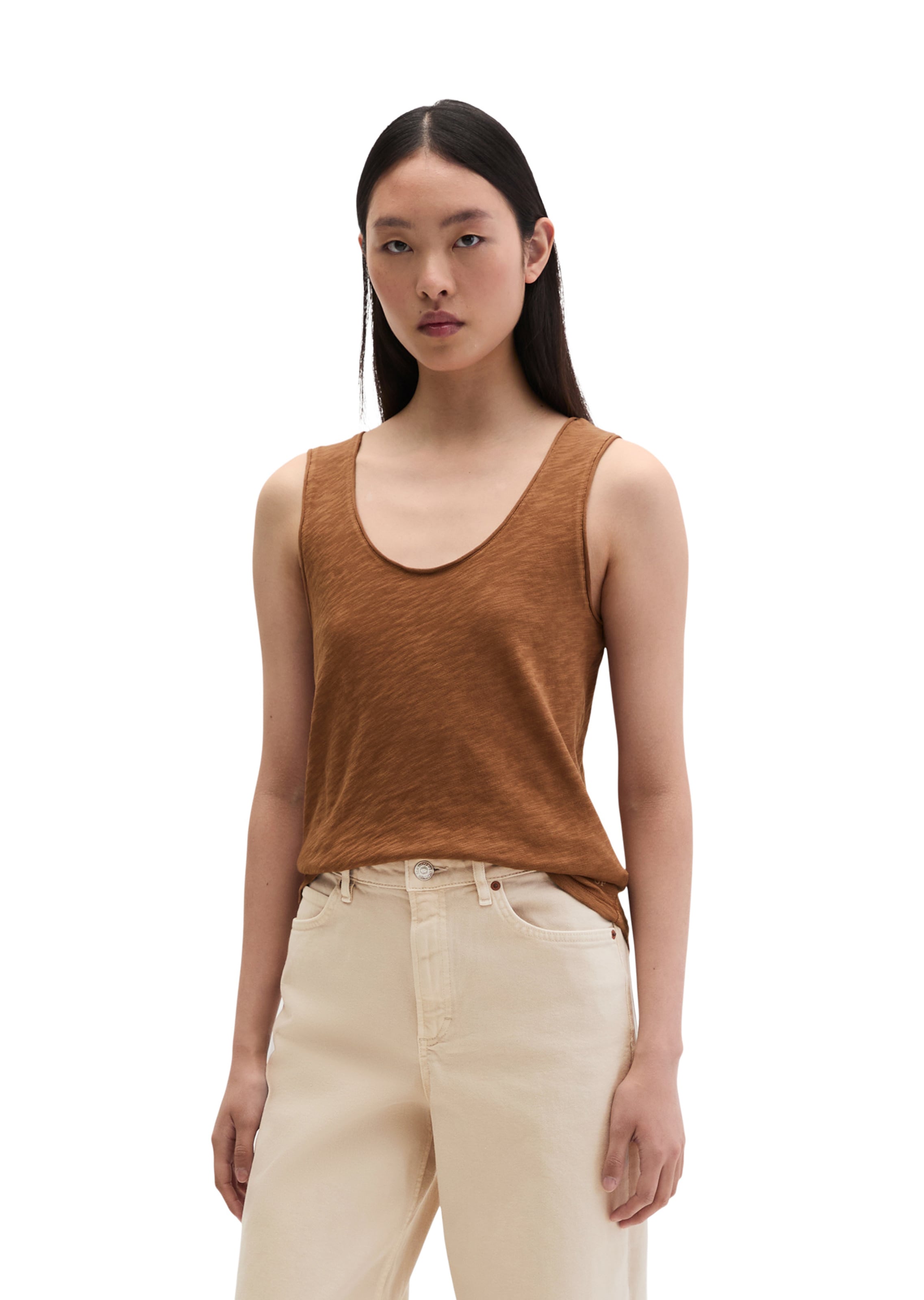 Haut Marc O'Polo en marron : devant