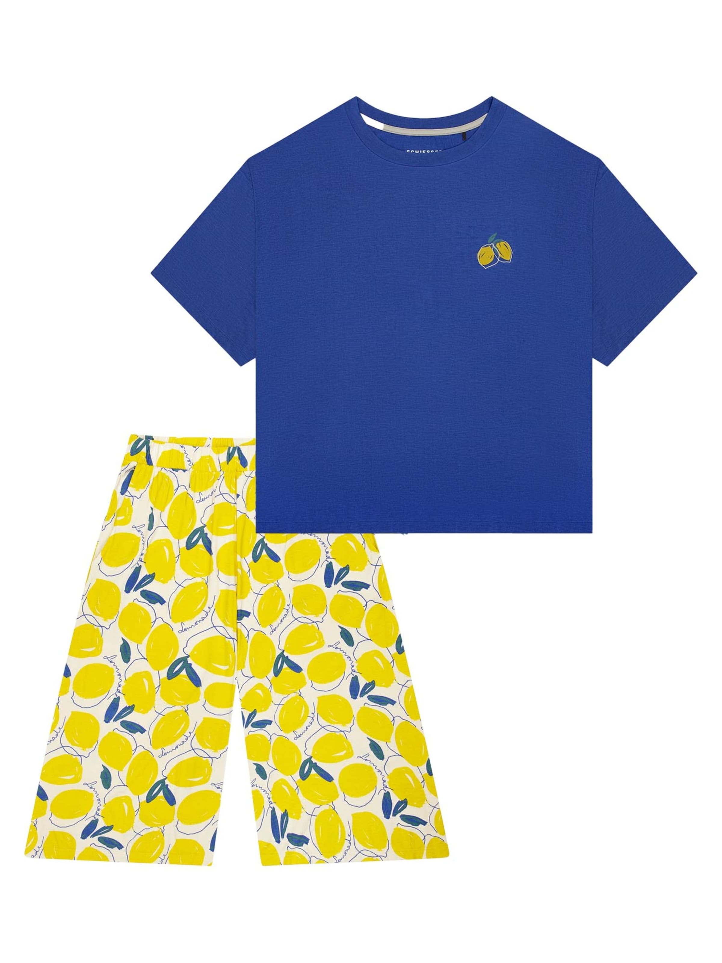 SCHIESSER Pajama 'Casual Fashion' in Blue: front