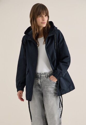 CECIL Between-Seasons Parka in Blue: front