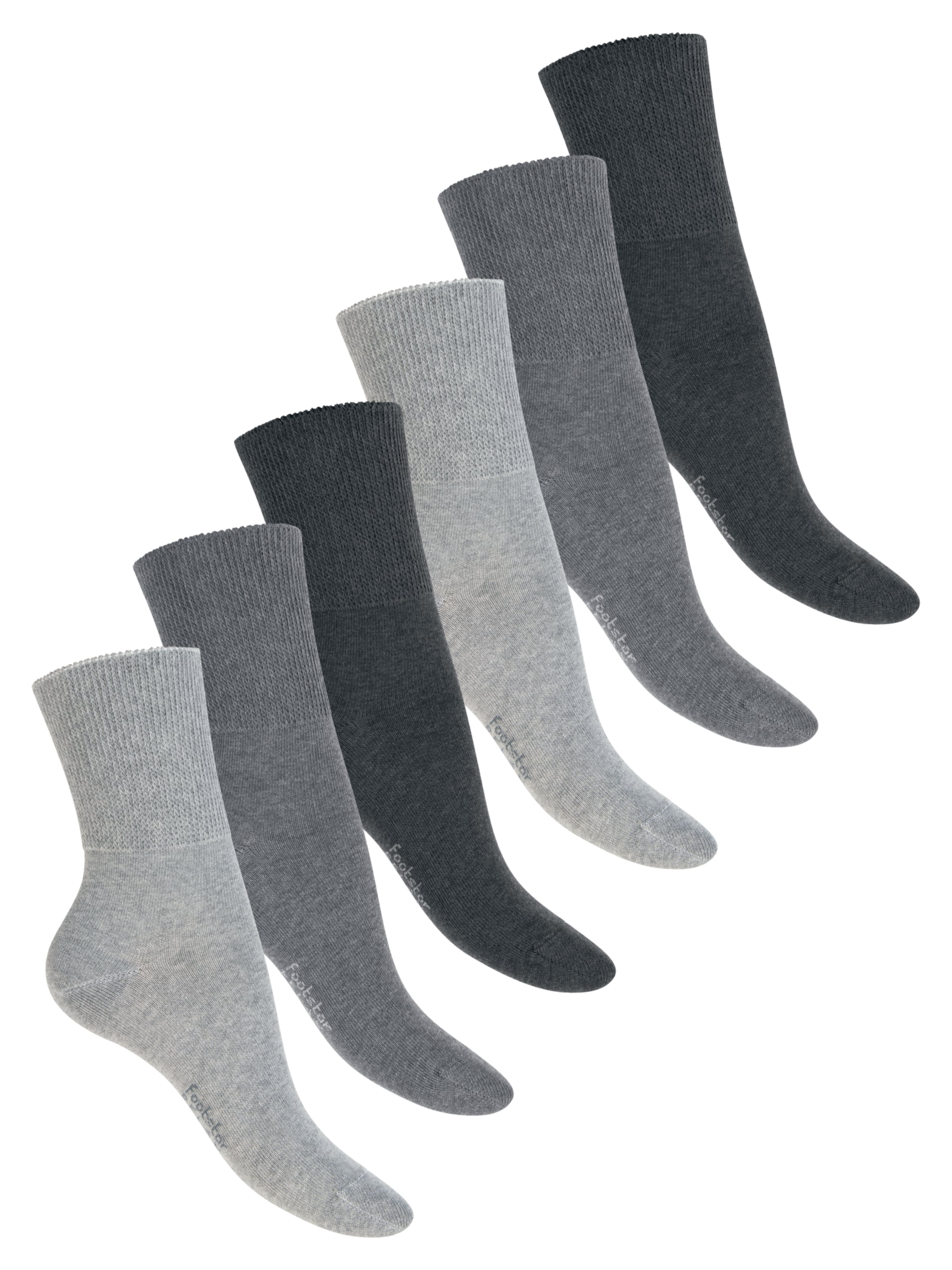 footstar Socken 'Comfort Fit'‌‌‌ in Grau: Vorderseite