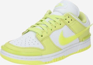 Baskets basses 'DUNK  TWIST' Nike Sportswear en vert : devant