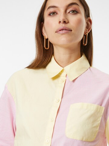 NA-KD Blouse in Yellow