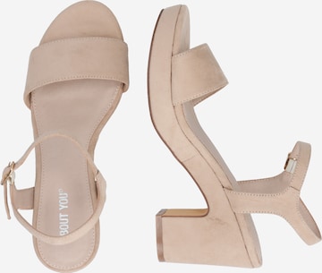 ABOUT YOU Sandals 'Elea' in Beige