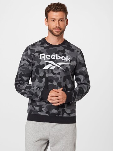 Reebok Athletic Sweatshirt in Black: front