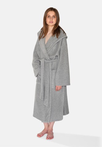 CC DK - Albornoz largo 'Lisa' en gris: frente