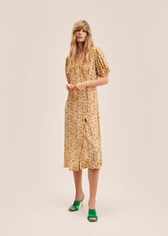 Robe d’été MANGO en jaune : devant