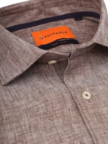 Coupe slim Chemise Suitable en gris