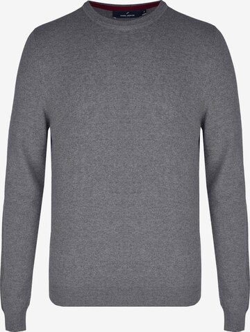DANIEL HECHTER Nachhaltiger Basic Pullover in Grau: front