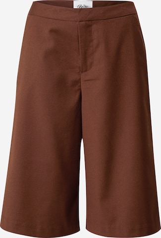 Bella x ABOUT YOU Wide leg Pants 'Vanessa' in Brown: front