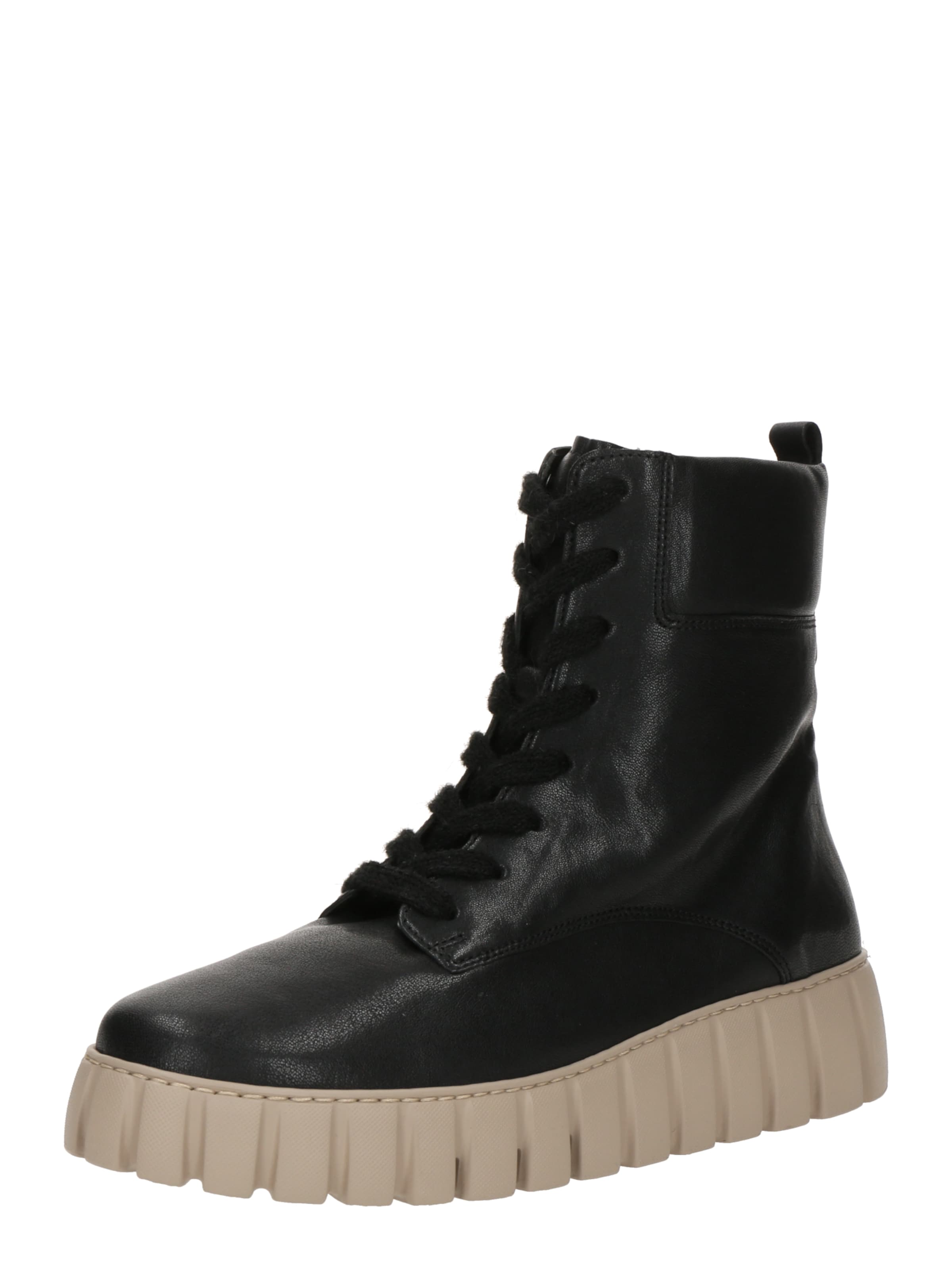 GABOR Stövlett med snörning i svart: framsida