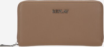 REPLAY Wallet in Beige: front