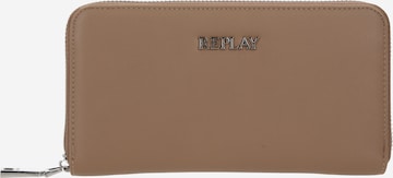 REPLAY Wallet in Beige: front