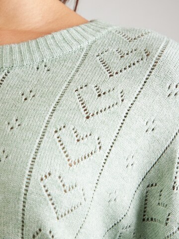 ONLY Pulóver 'ONLPAINT' - zöld