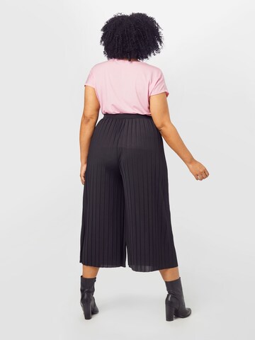 ABOUT YOU Curvy Wide leg Broek 'Caren' in Zwart