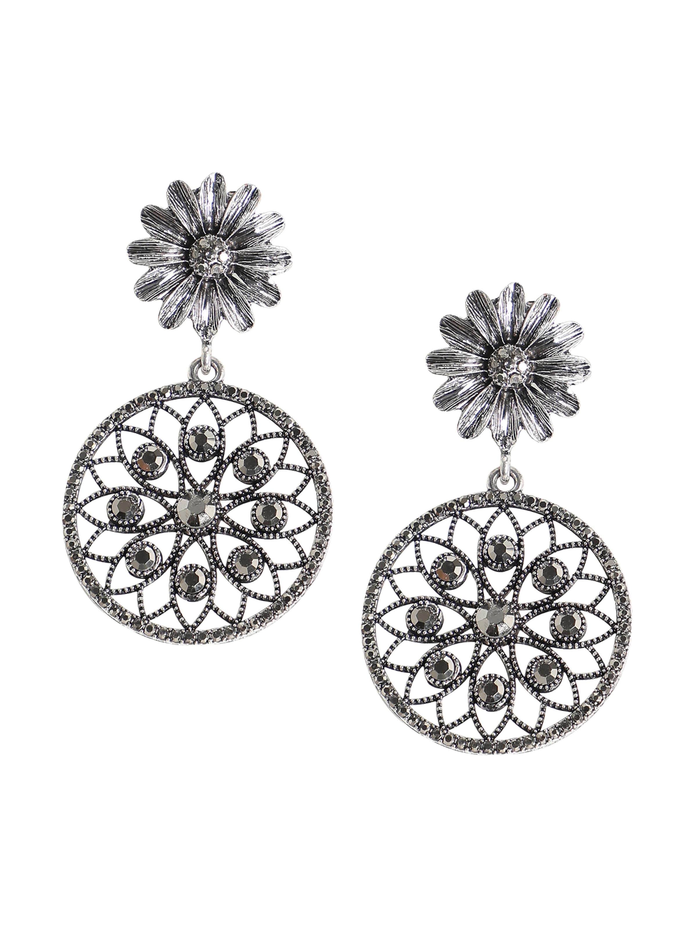 SOHI Kõrvarõngas ' Lavone ', värv Hõbe: eest vaates