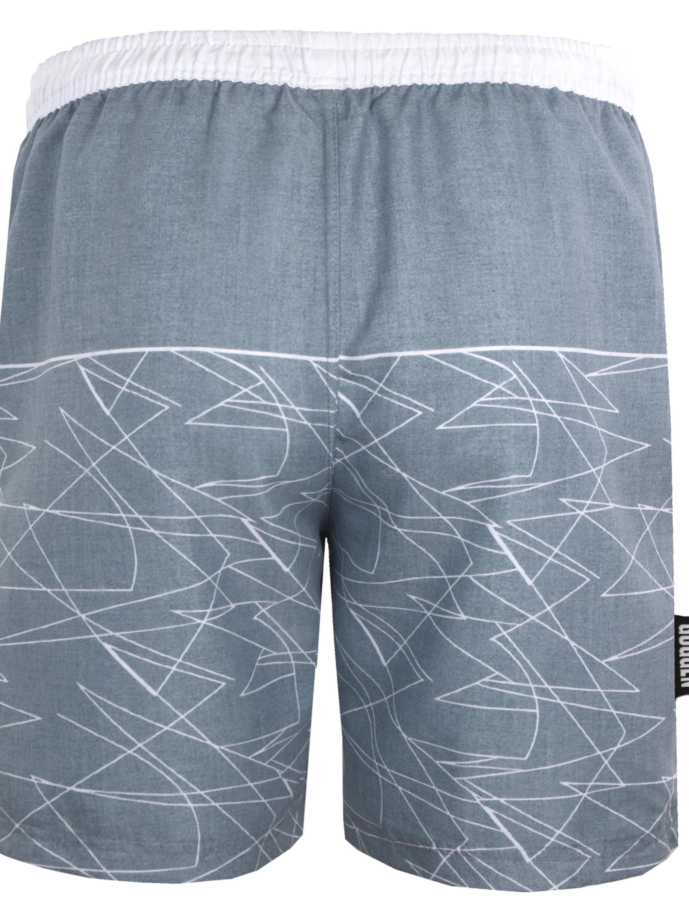 Guggen Mountain Badeshorts 'Boardshorts 1608'‌‌‌‌ in Grau