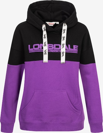 LONSDALE Collegepaita 'Wardie' värissä lila: etupuoli
