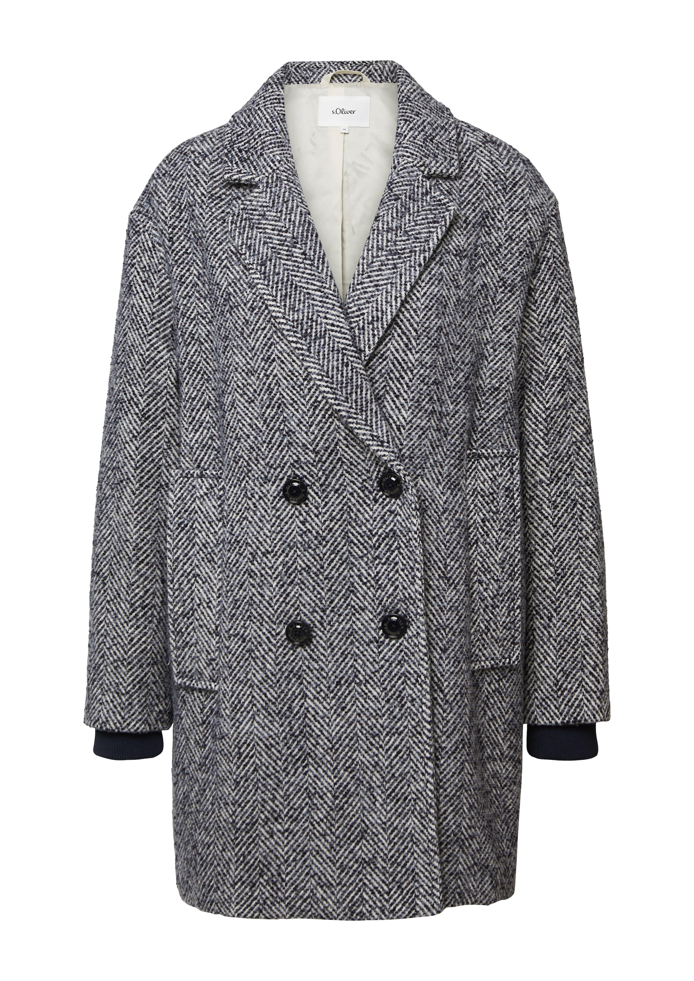 s.Oliver Χειμερινό παλτό σε γκρι: μπροστά