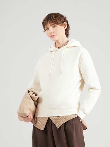 Calvin Klein Jeans Mikina – bílá: přední strana