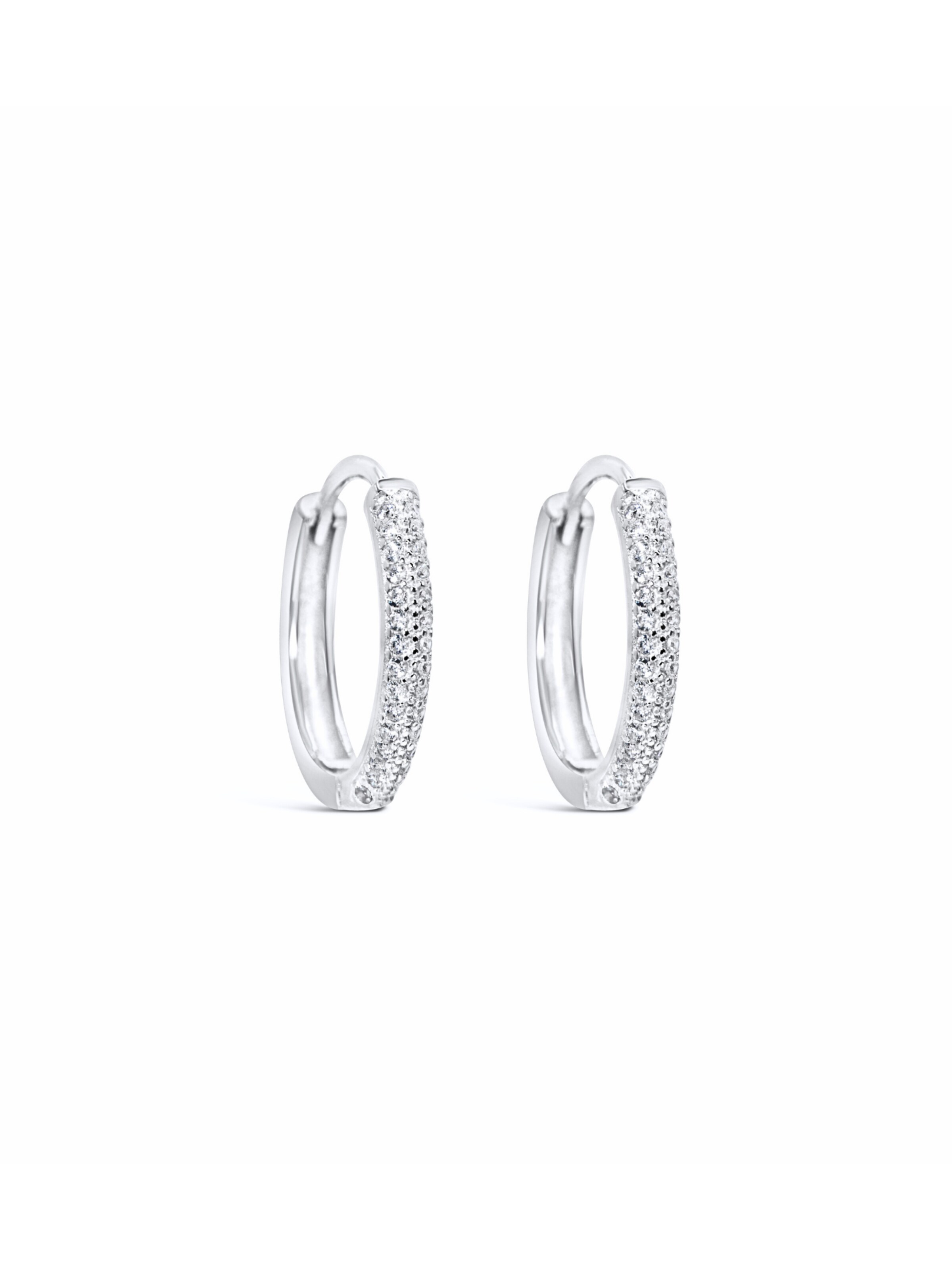 ARS-ARGENTI Ohrringe 'BLINGY HOOPS I Silver'‌‌ in Silber