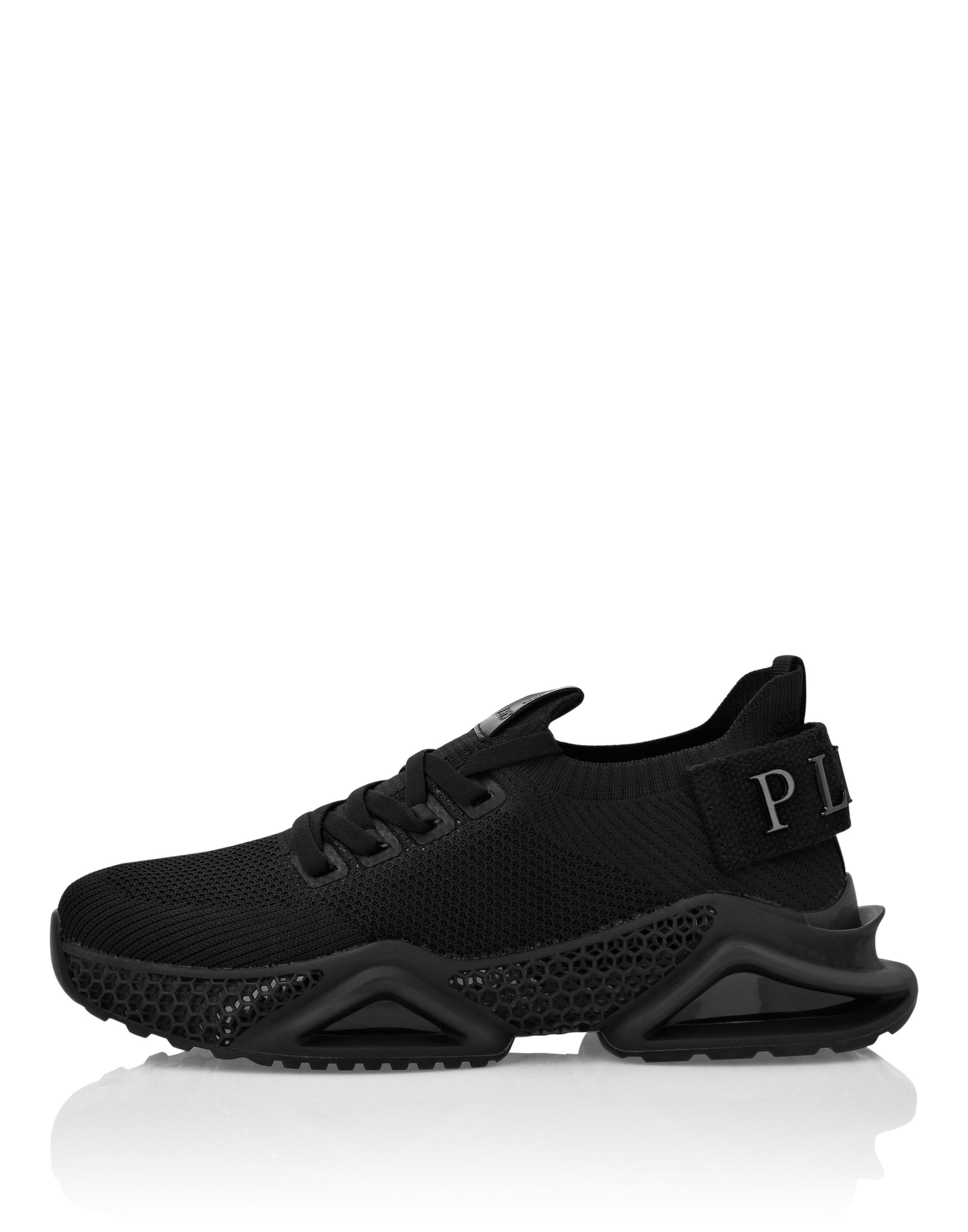 Philipp Plein - Zapatillas deportivas bajas en negro: frente