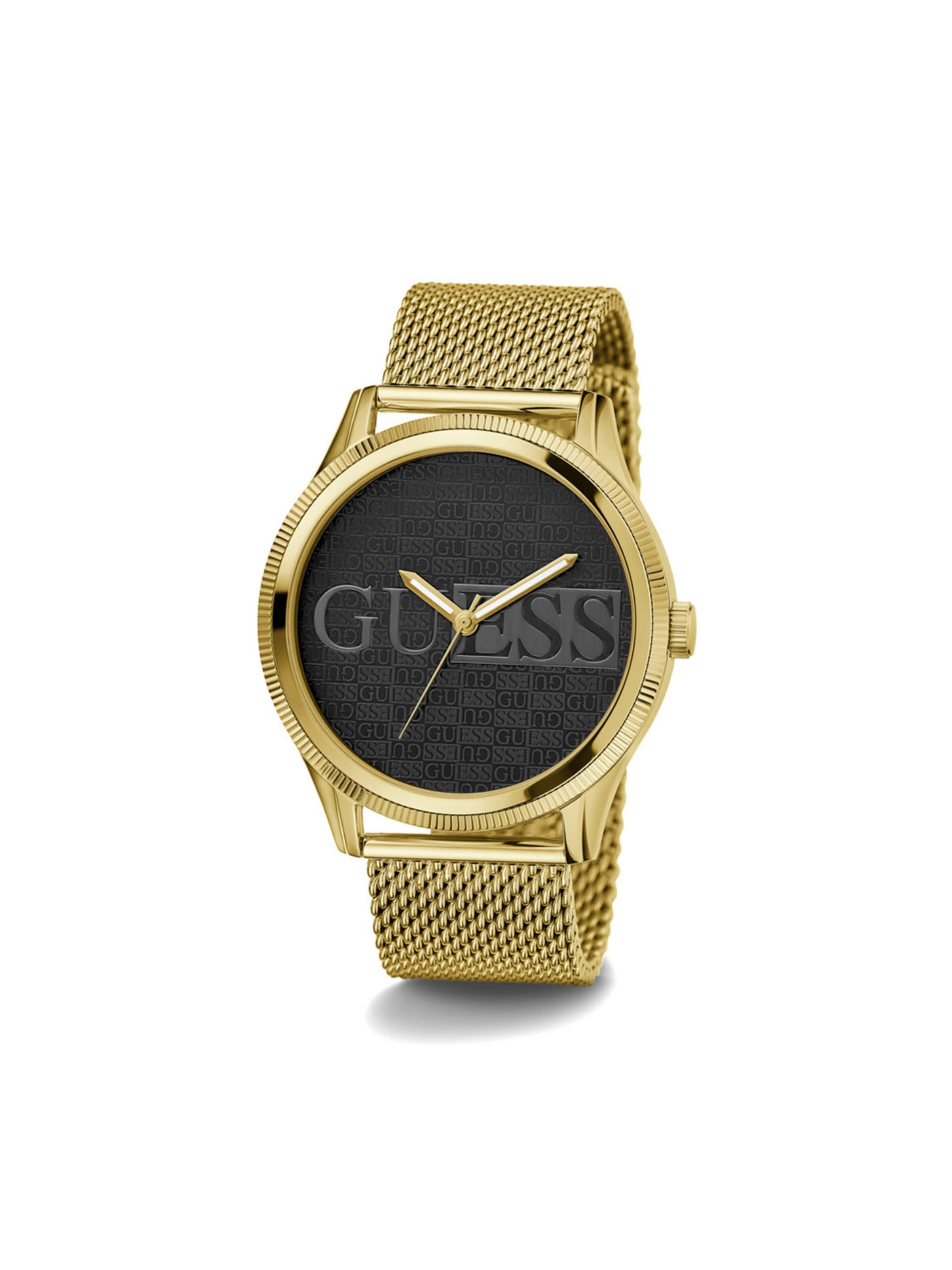 GUESS - Reloj analógico 'Montre Homme Guess Reputation  GW0710G2, boîtier en acier avec bracelet doré.' en oro