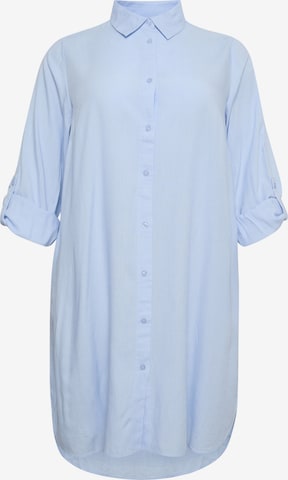 KAFFE CURVE Платье-рубашка 'Mille' в Синий: спереди