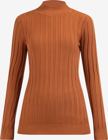 DreiMaster Klassik Sweater in Brown: front