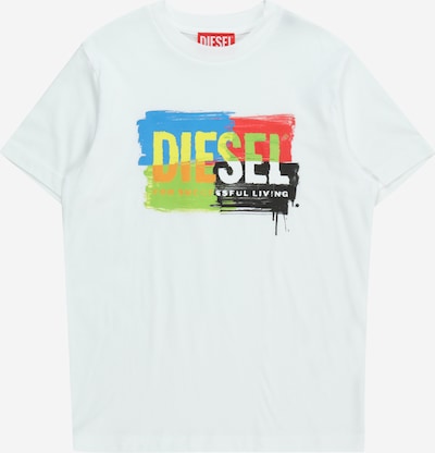 DIESEL Shirt in blau / gelb / schwarz / weiß, Produktansicht