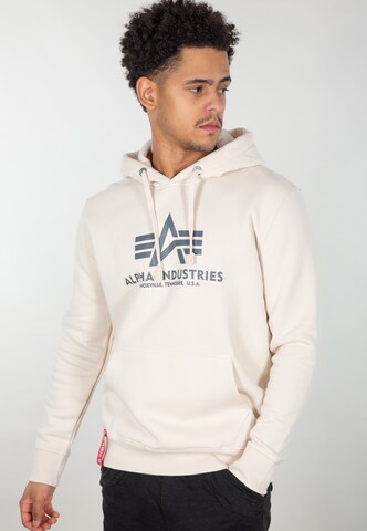 Felpa di ALPHA INDUSTRIES in beige: frontale