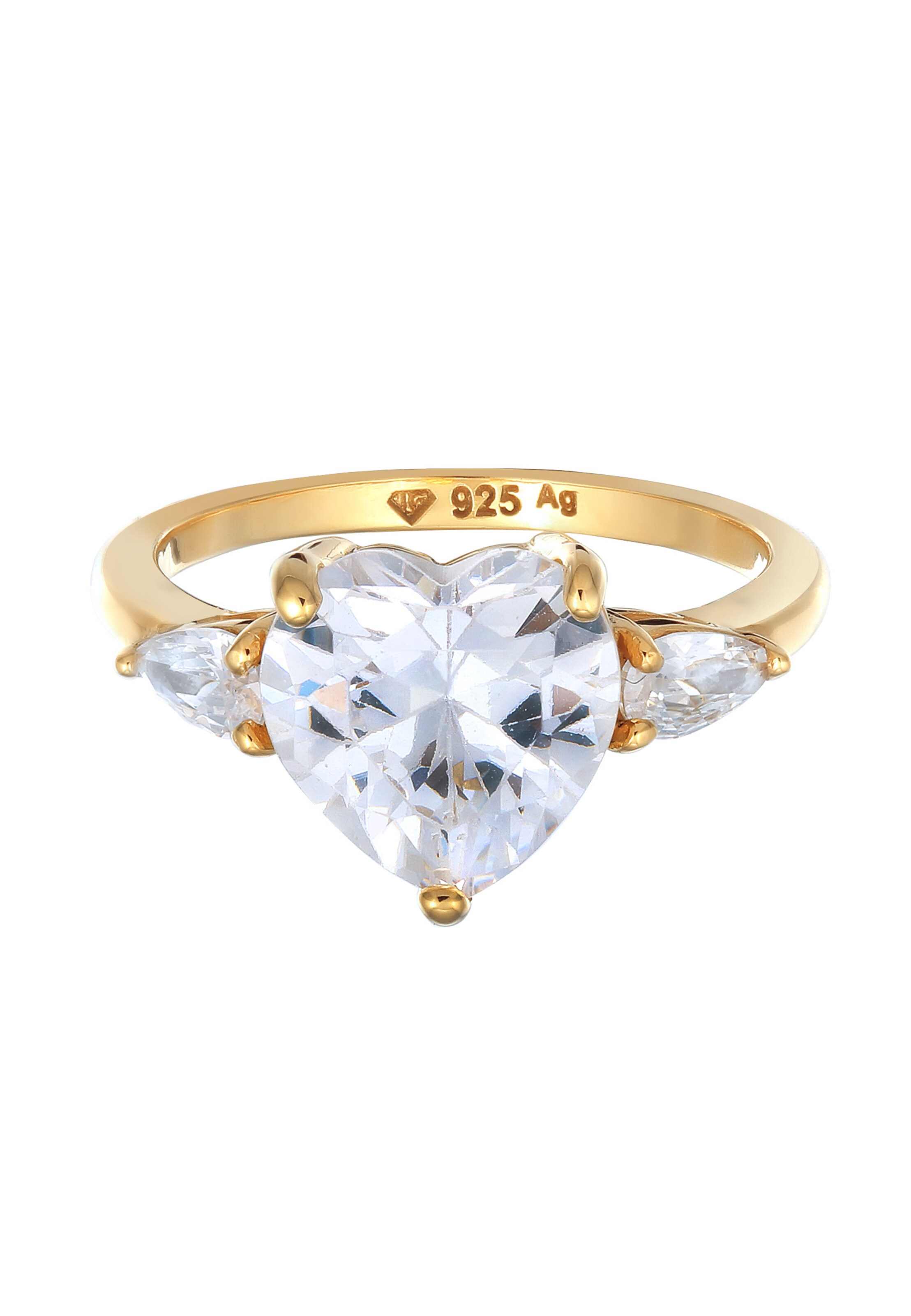 ELLI Ring 'Herz' in Gold