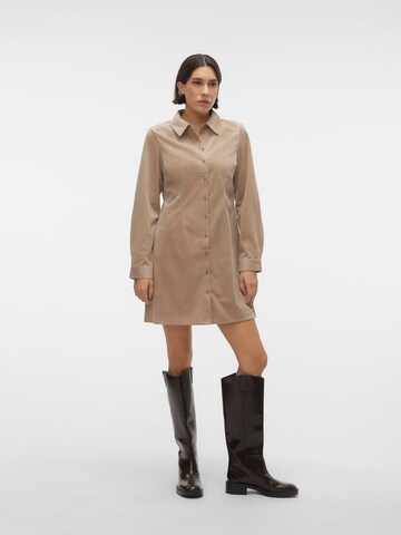 VERO MODA Shirt dress 'TRIM' in Beige