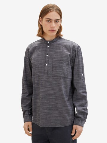 TOM TAILOR DENIM Comfort fit Button Up Shirt in Grey