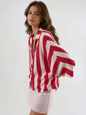 Busem Bluse in Rot