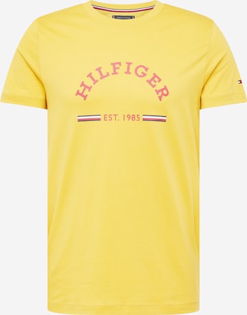 TOMMY HILFIGER Majica | rumena barva: sprednja stran