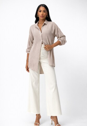 Chemisier Elara en beige