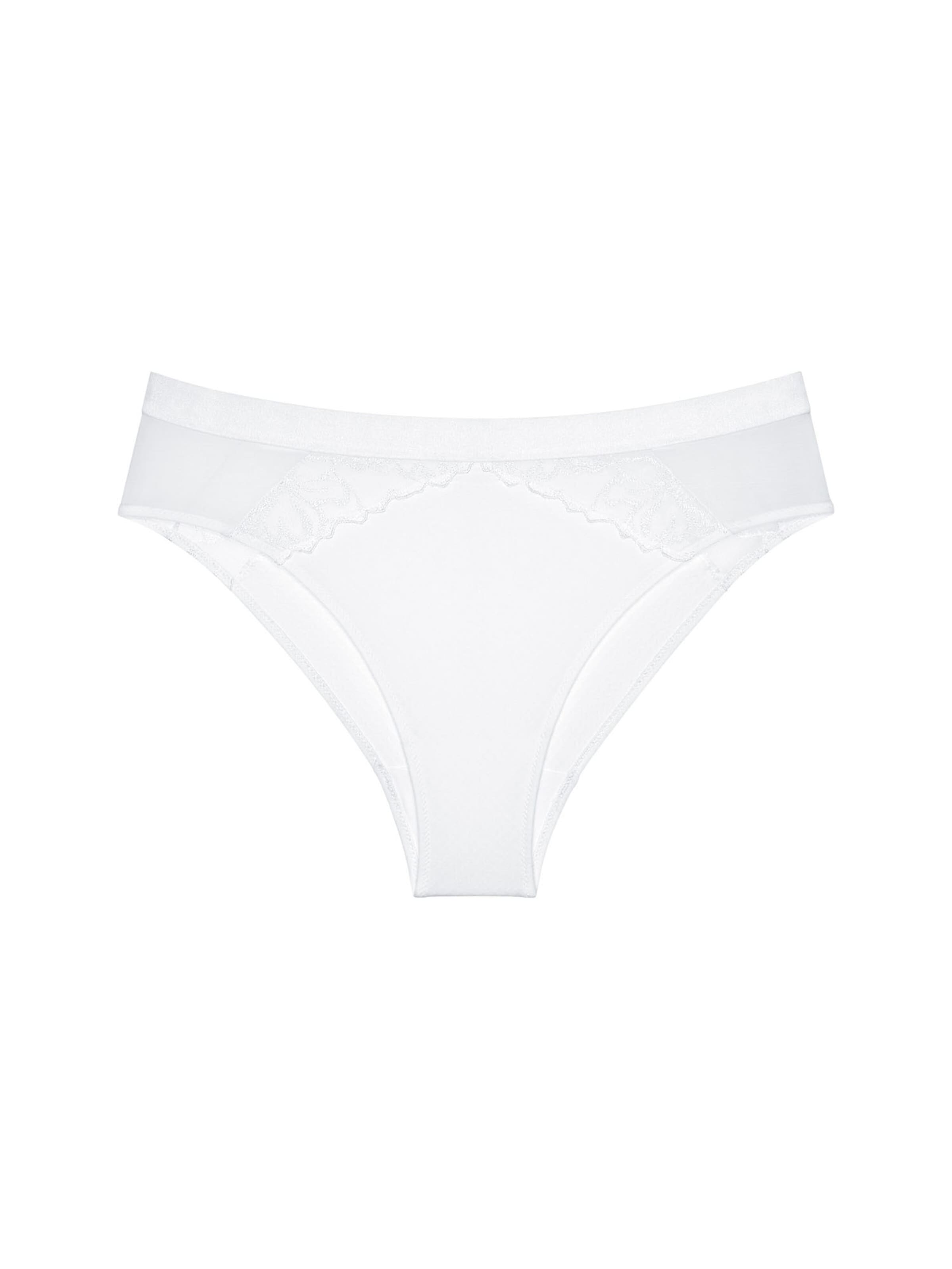 TRIUMPH Slip ' Wild Azalea Florale ' in Wit: voorkant