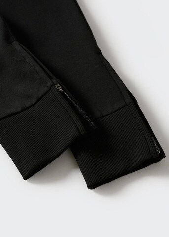 MANGO KIDS Zúžený Kalhoty – černá