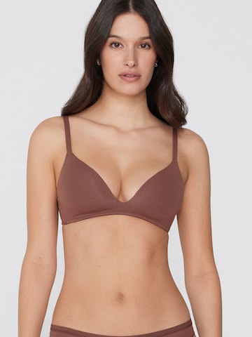 Tezenis Triangle Bra in Brown: front