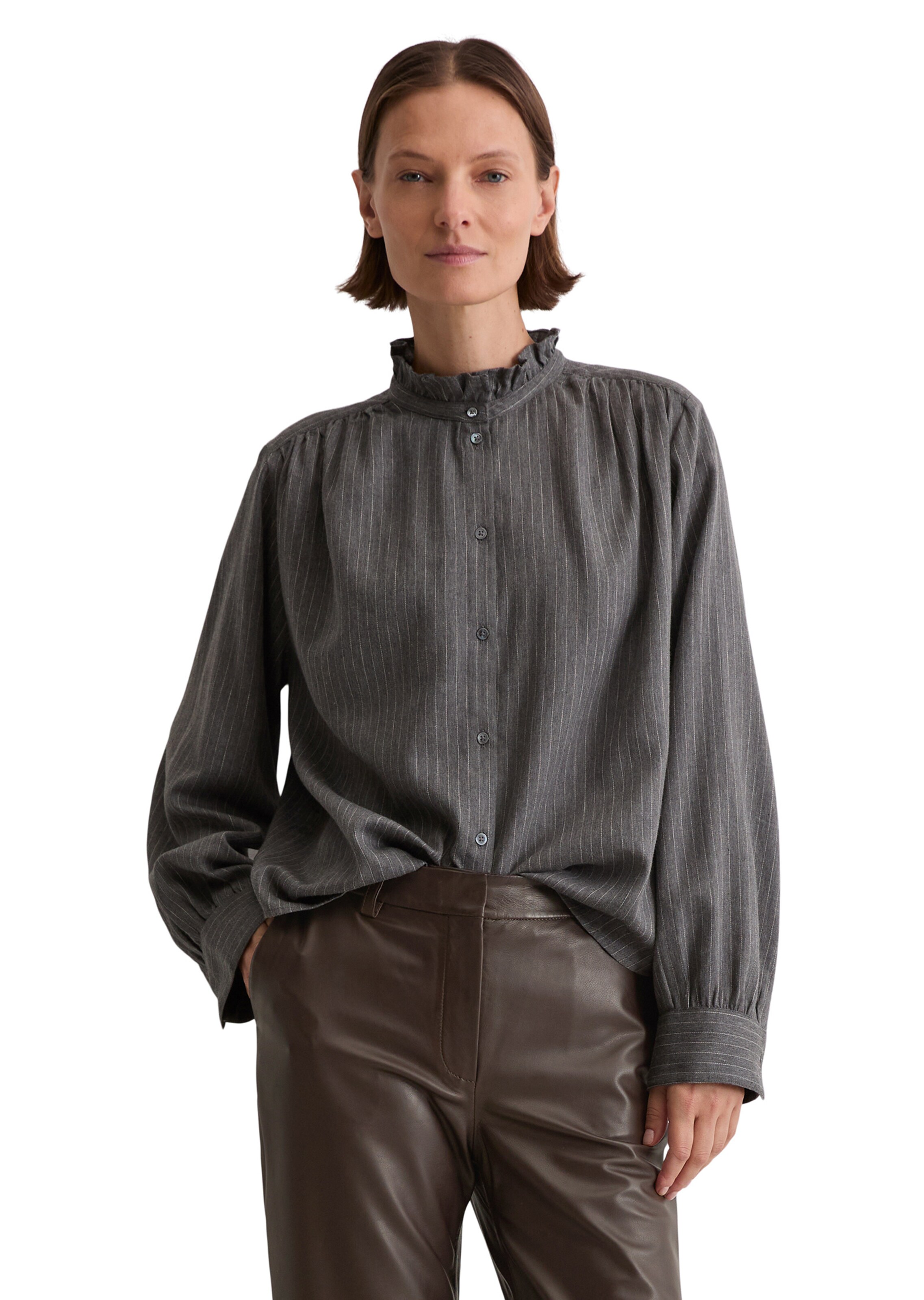 Chemisier Marc O'Polo en gris : devant