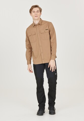 Whistler Regular fit Athletic Button Up Shirt in Brown