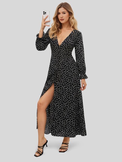 LapaPlus Robe 'Women Dress' en 36 en noir, Vue avec produit