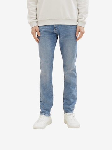 Coupe slim Jean 'Piers' TOM TAILOR DENIM en bleu : devant