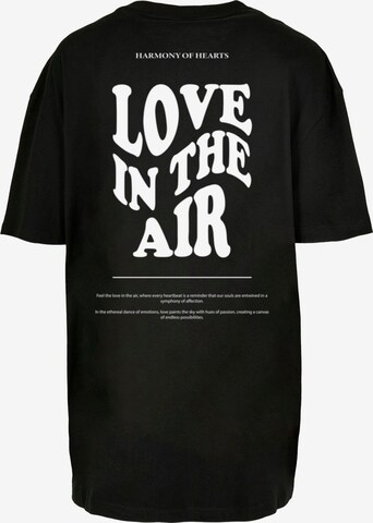 Merchcode Oversized shirt 'Love In The Air' in Zwart