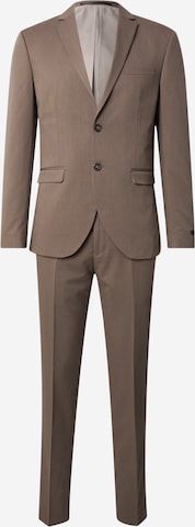 JACK & JONES Slimfit Puku 'JPRFranco' värissä ruskea: etupuoli