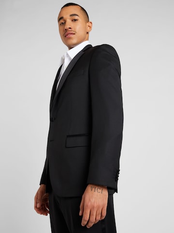 Coupe regular Veste de costume BOSS en noir