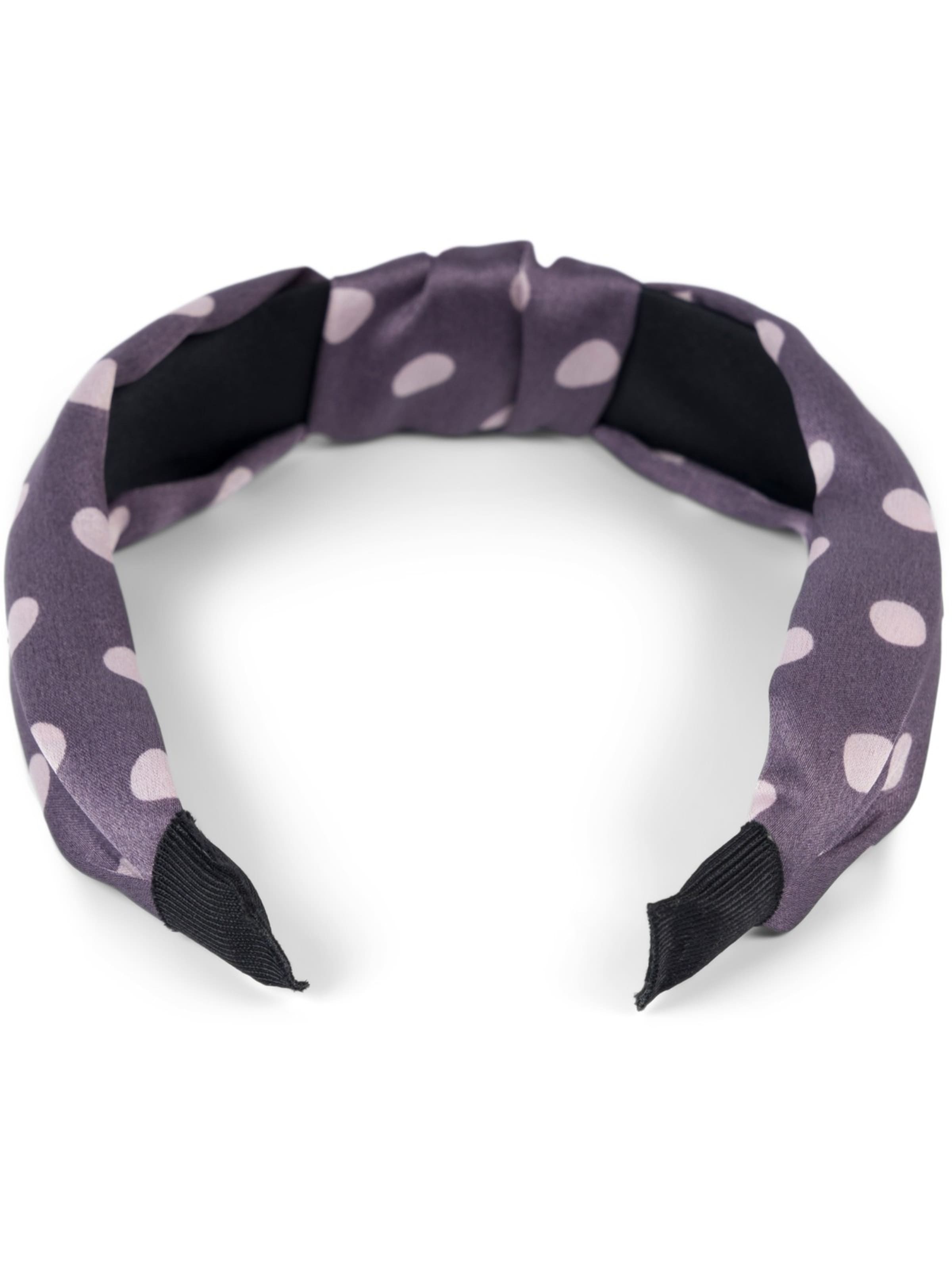 styleBREAKER Hair jewelry 'Haarreif gepunktet mit Knoten Rockabilly' in Grey