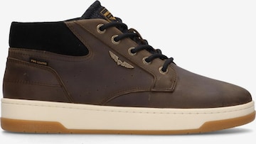 PME Legend - Zapatillas deportivas bajas 'Porter sneaker in waxed leather' en gris: frente