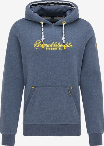 Sweat-shirt Schmuddelwedda en bleu : devant