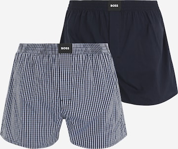 BOSS Black - Boxers 'Peach' em azul: frente